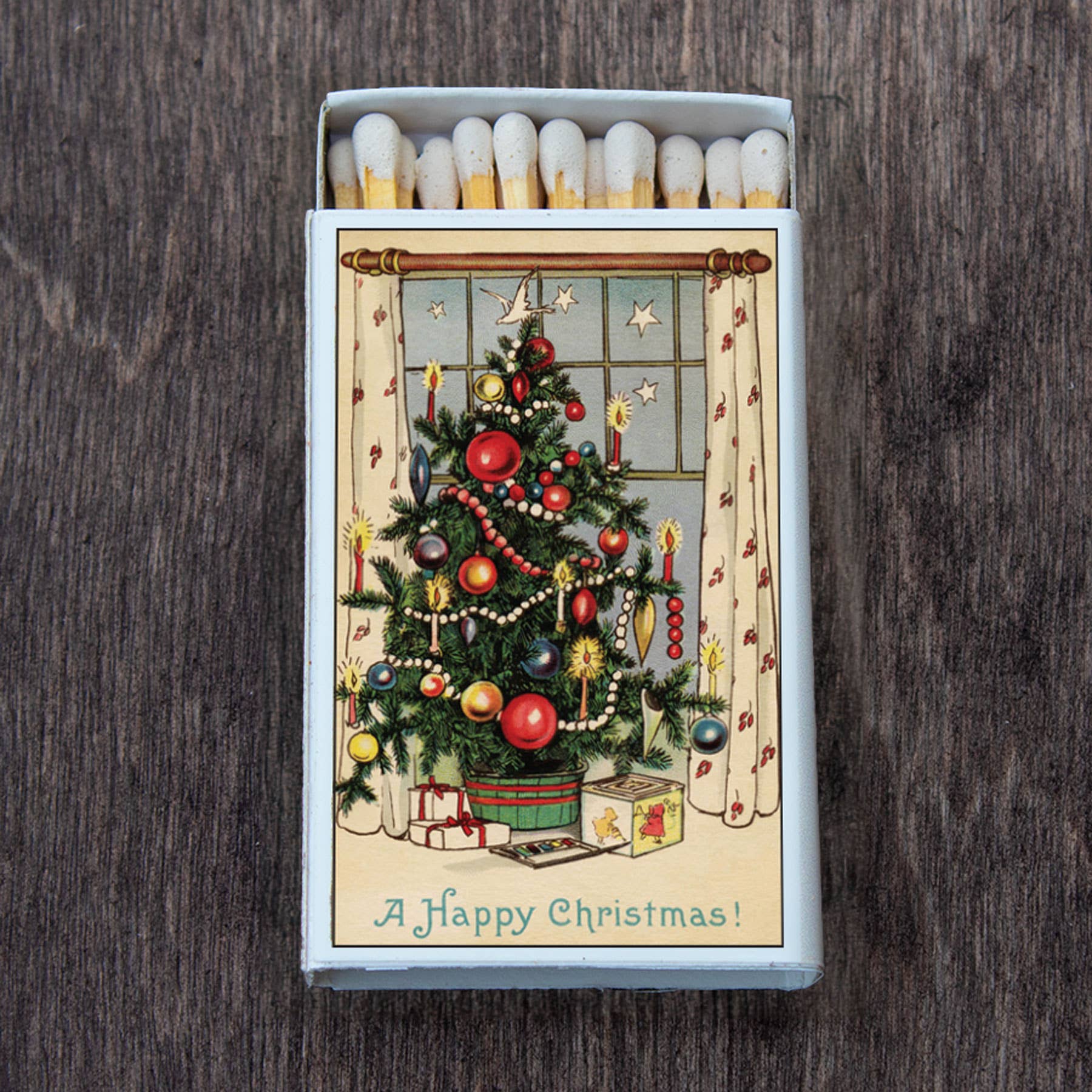 Vintage Christmas Tree Decorative Matches