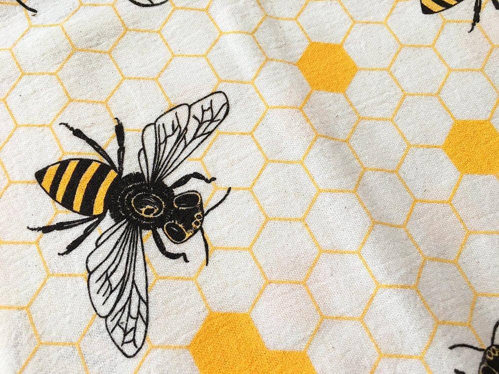 Honey Bees Tea Towel
