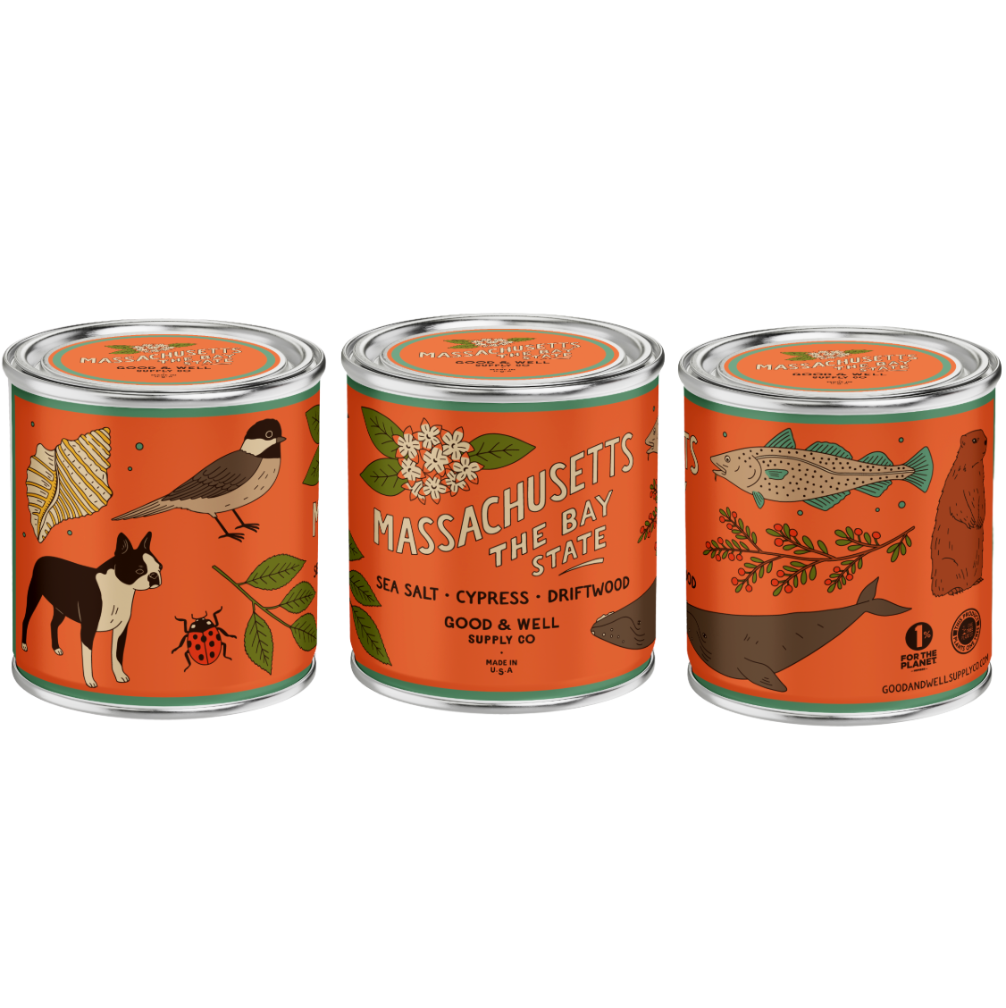 Massachusetts State Soy Candle