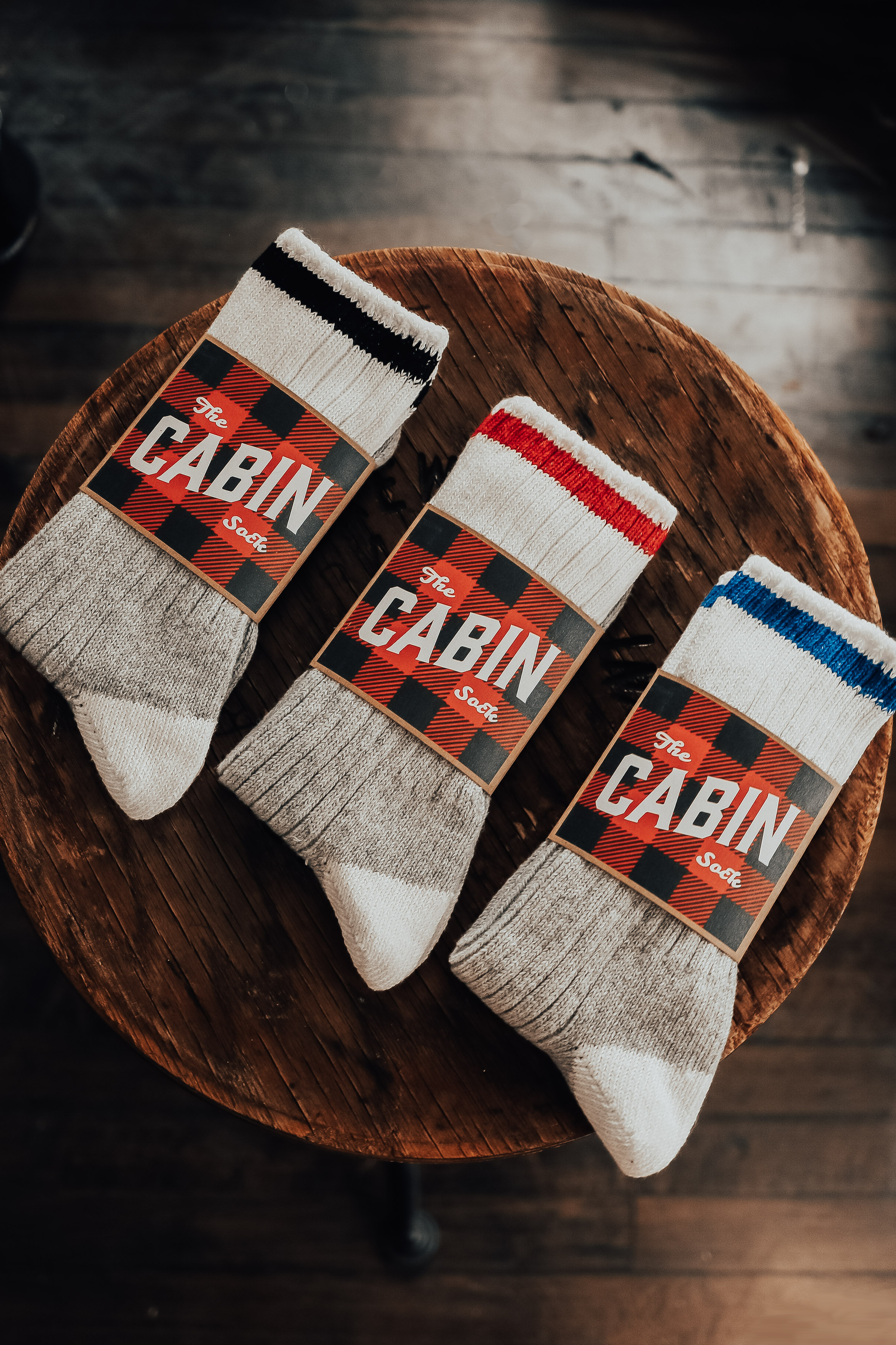 The Upcycled Wool Cabin Sock: Black