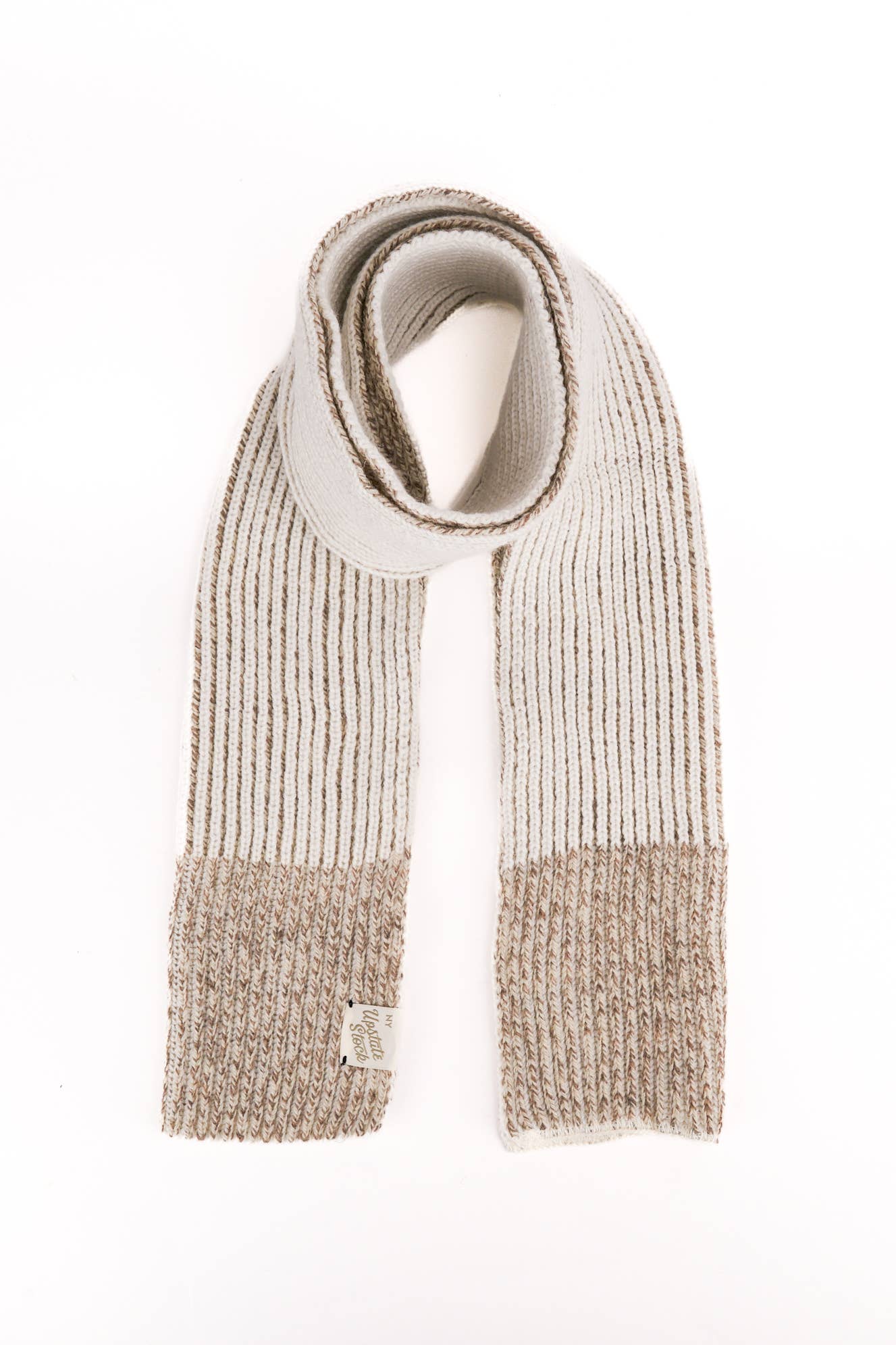 Ragg Wool Scarf: Cherry Blossom Tweed