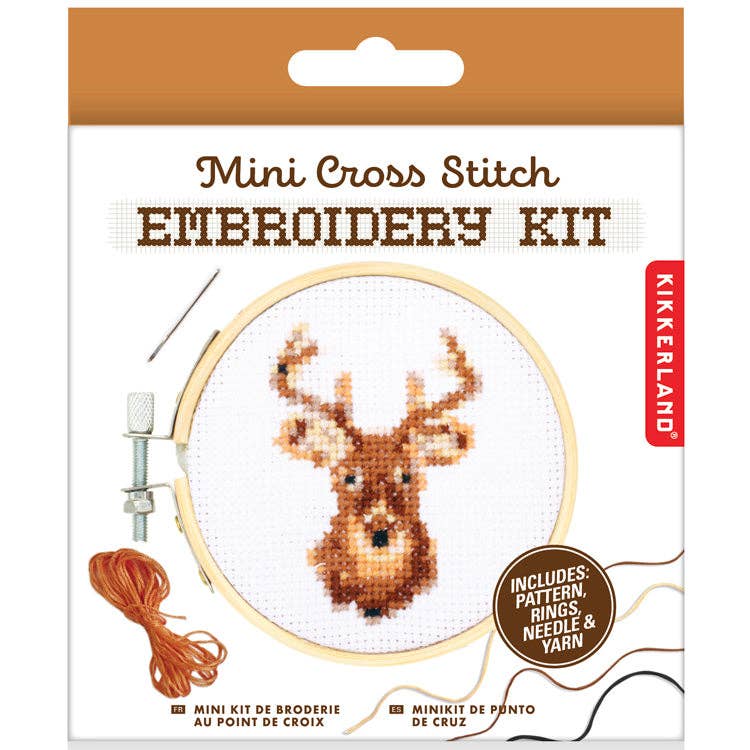 Mini Cross Stitch Kit - Deer