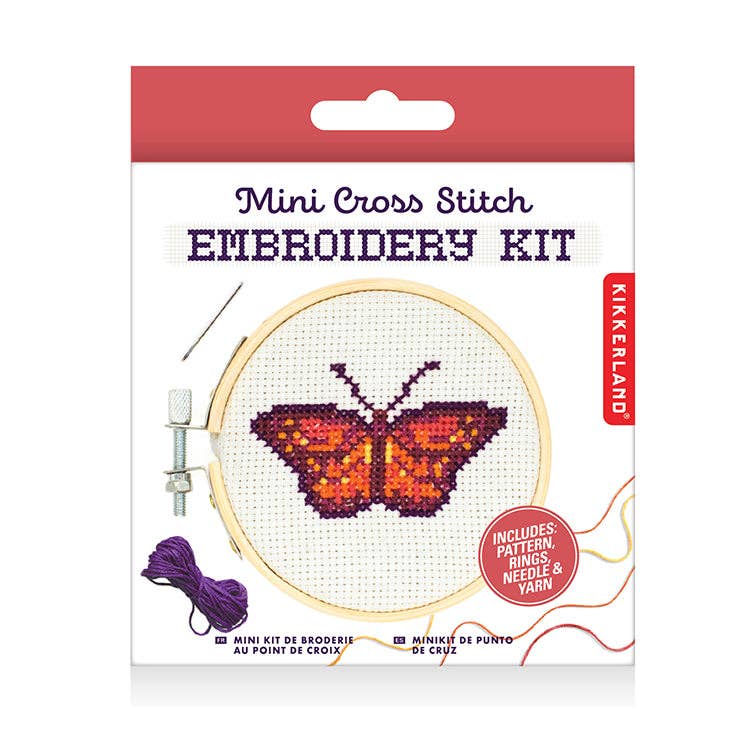 Mini Cross Stitch Kit - Butterfly