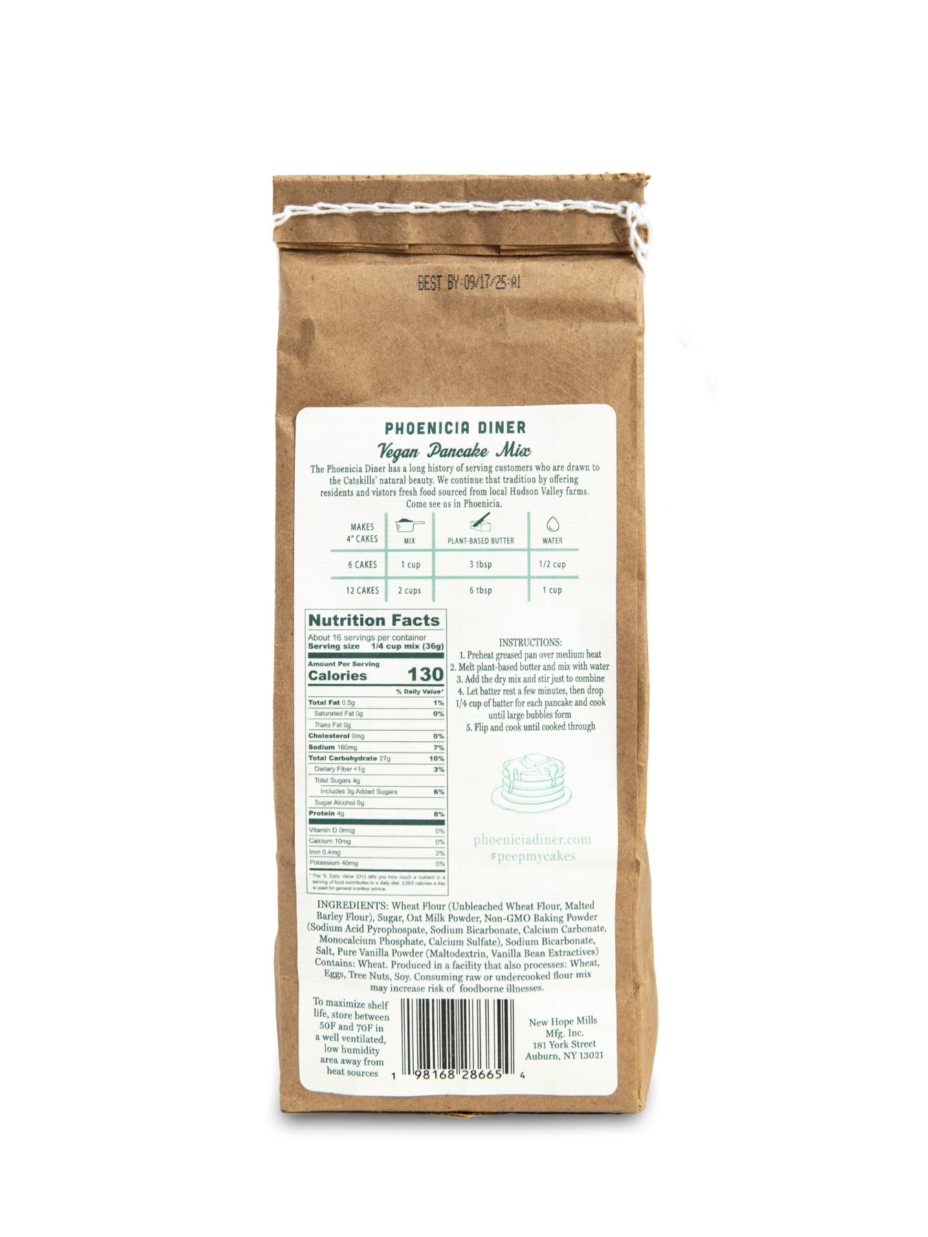 Phoenicia Diner Vegan Pancake Mix