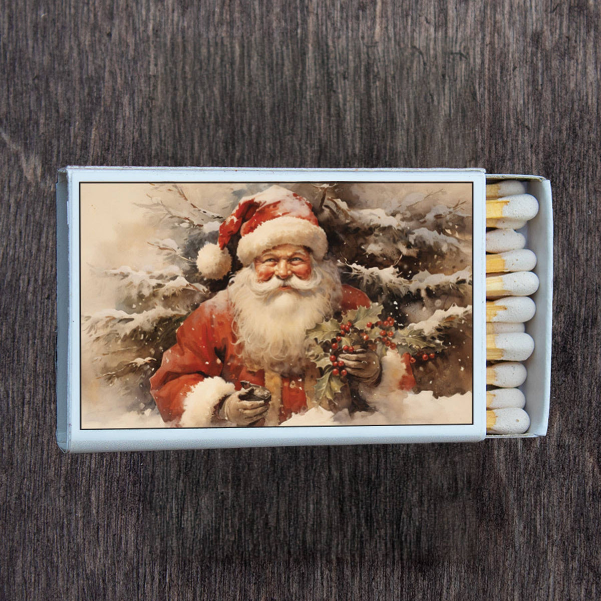 Vintage Christmas Santa Decorative Matches