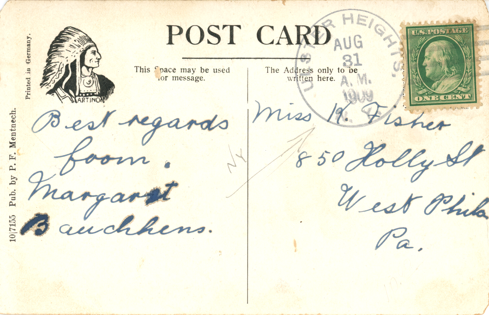 Ulster Heights Vintage Postcard - Birdseye View