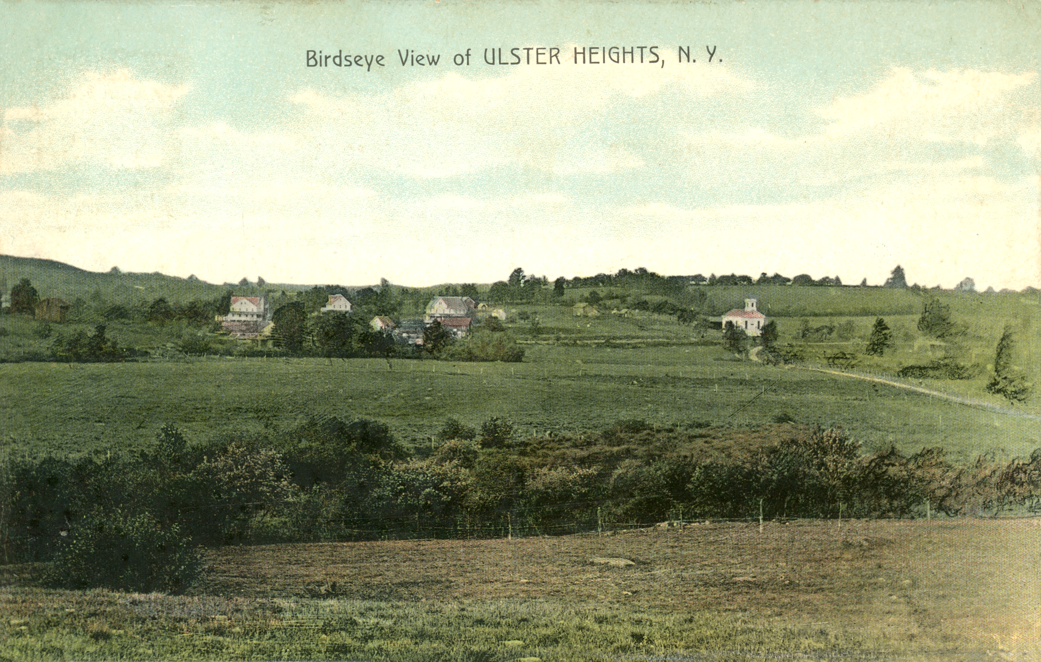 Ulster Heights Vintage Postcard - Birdseye View