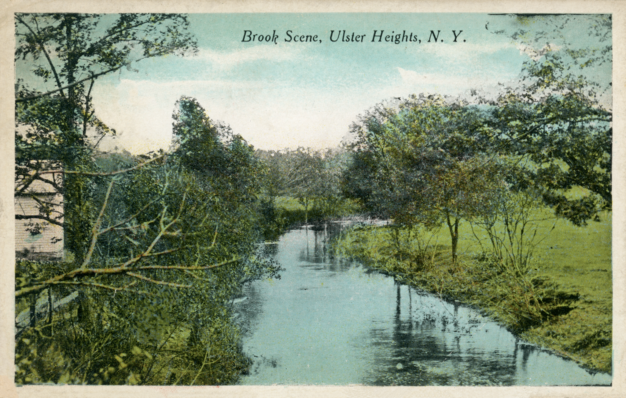 Ulster Heights Vintage Postcard - Brook Scene