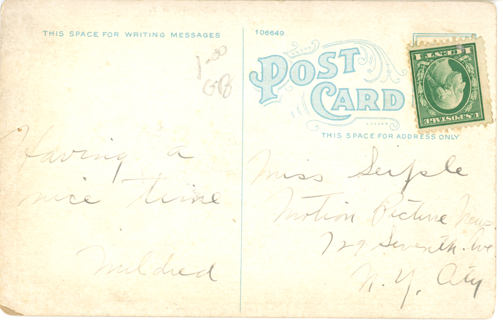 Ulster Heights Vintage Postcard - Car Greetings