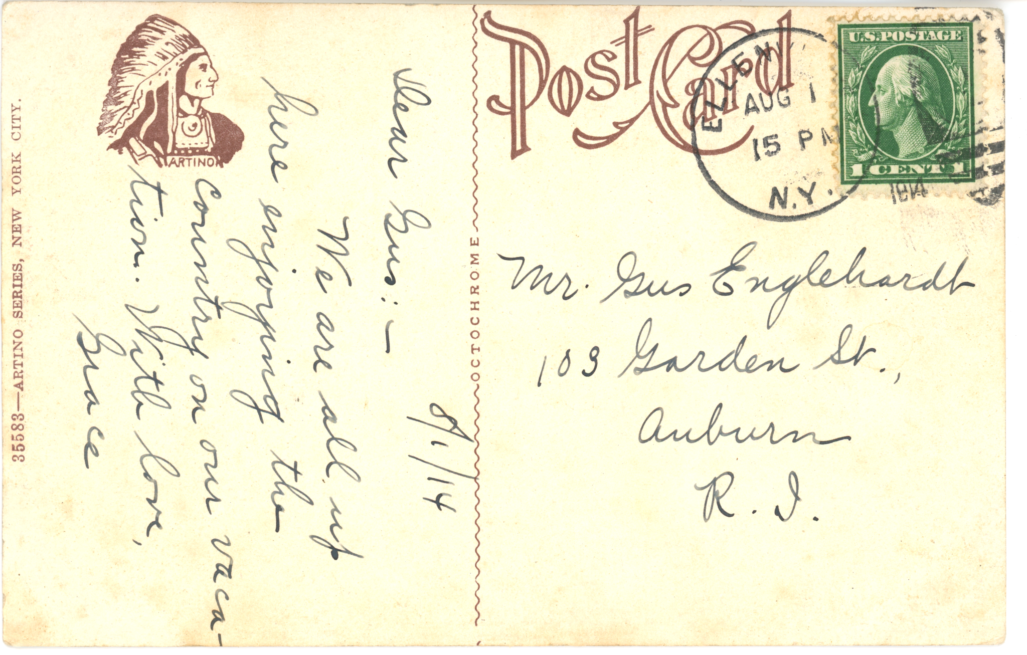 Ulster Heights Vintage Postcard - Cow Greetings