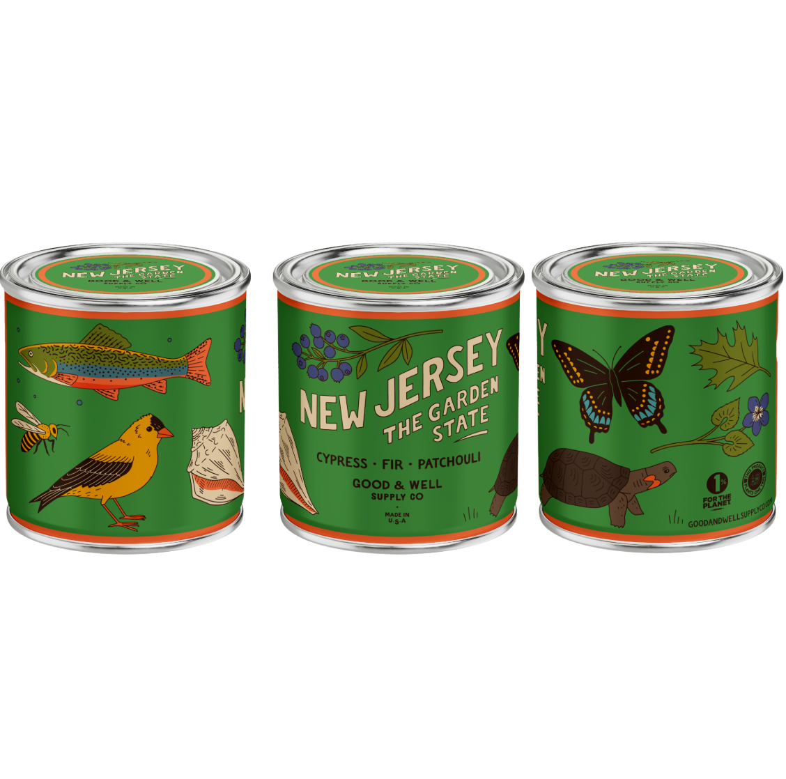 New Jersey State Soy Candle