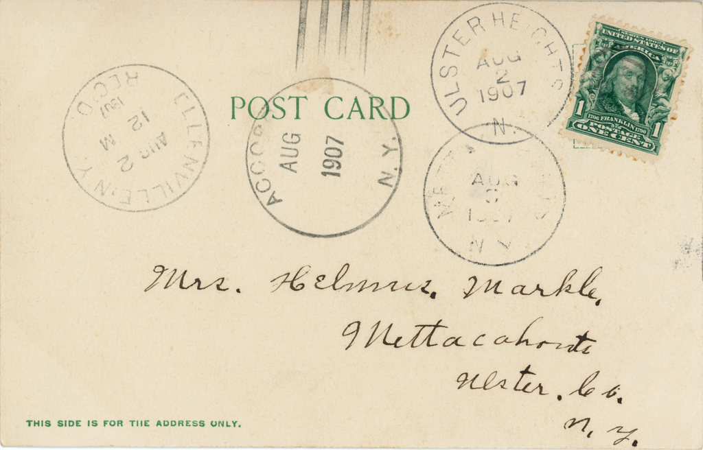 Ulster Heights Vintage Postcard - Down The Stream