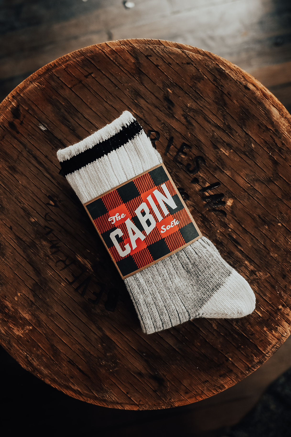 The Upcycled Wool Cabin Sock: Blue