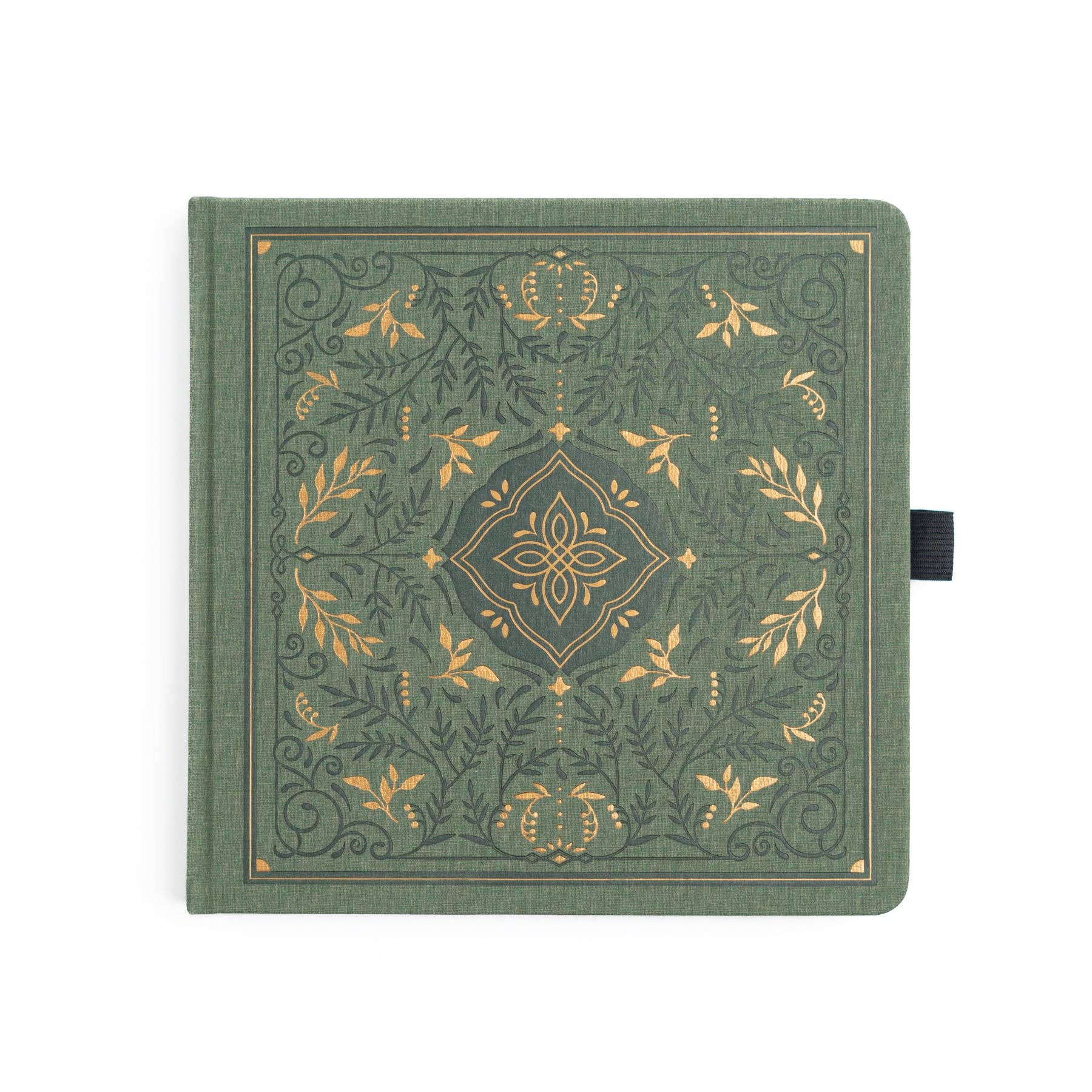 8X8 Storybook in Vintage Olive - Dot Grid