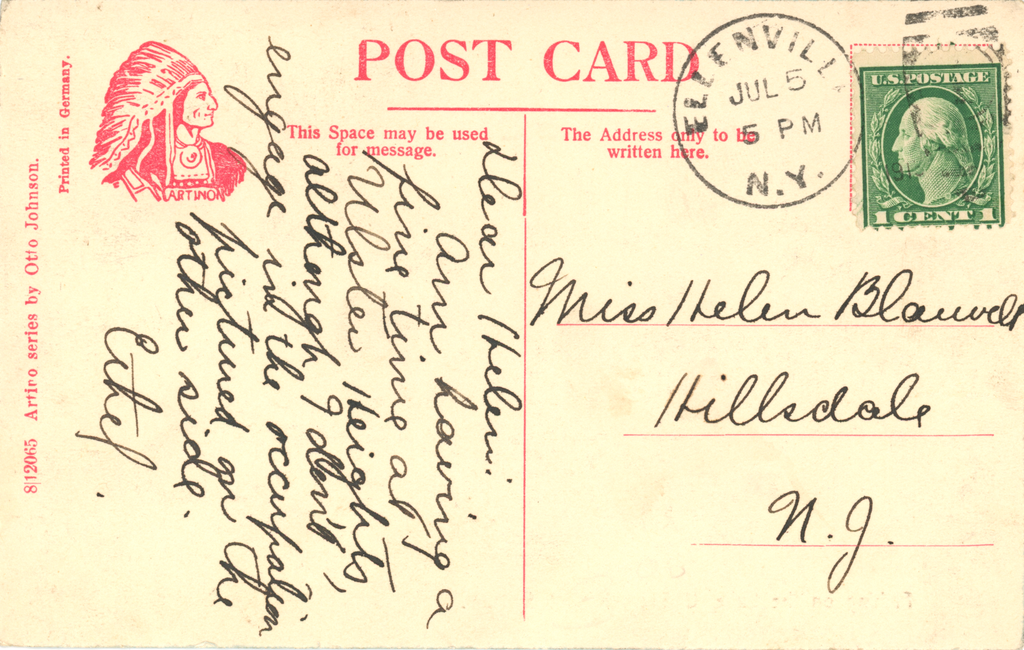 Ulster Heights Vintage Postcard - Fishing On The Lake