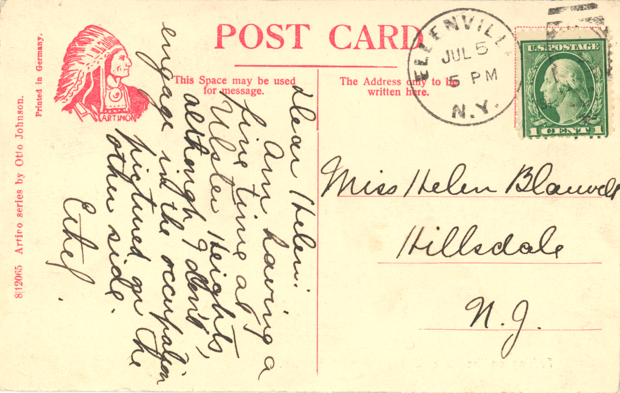 Ulster Heights Vintage Postcard - Fishing On The Lake