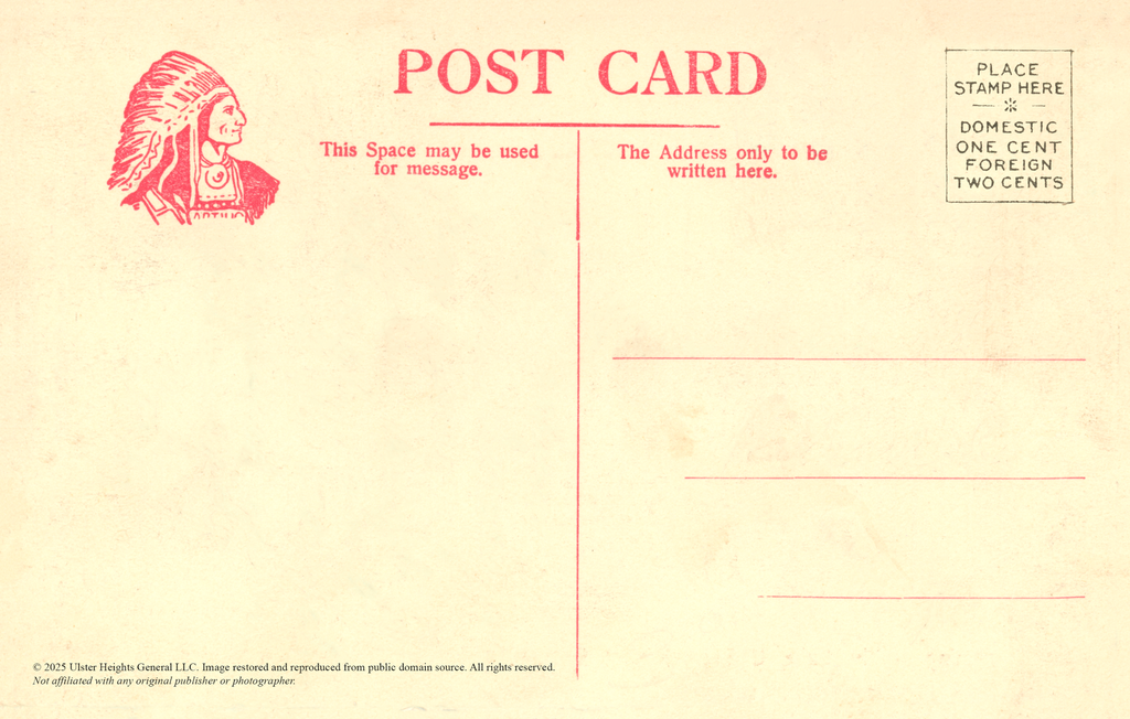 Ulster Heights Vintage Postcard - Pig Greetings