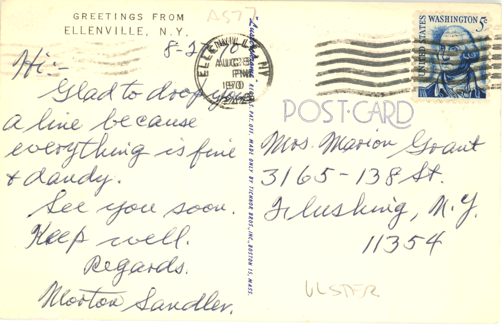 Ulster Heights Vintage Postcard - Fly Fishing