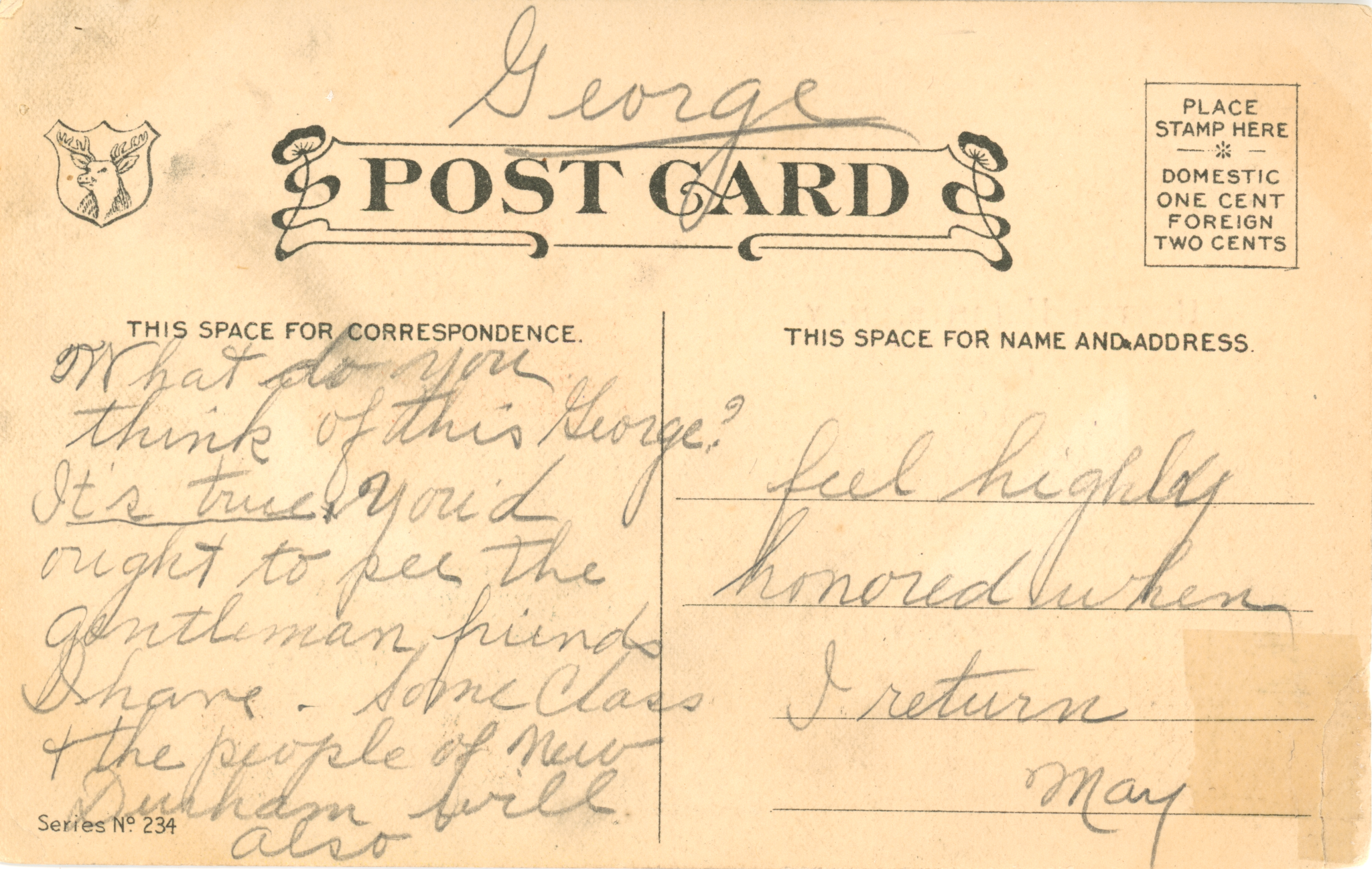 Ulster Heights Vintage Postcard - Just Arrived