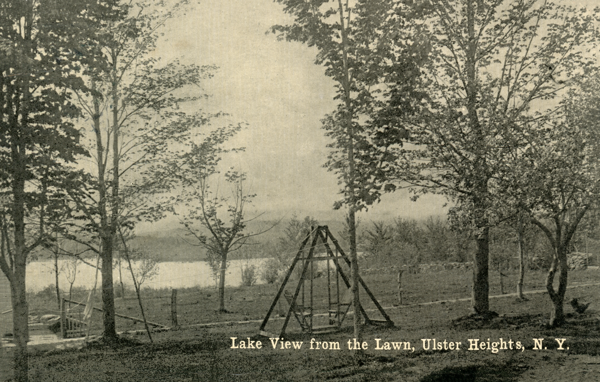 Ulster Heights Vintage Postcard - Lake Lawn View