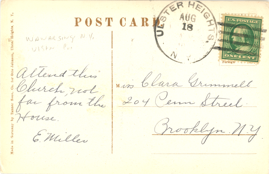 Ulster Heights Vintage Postcard - Methodist Church