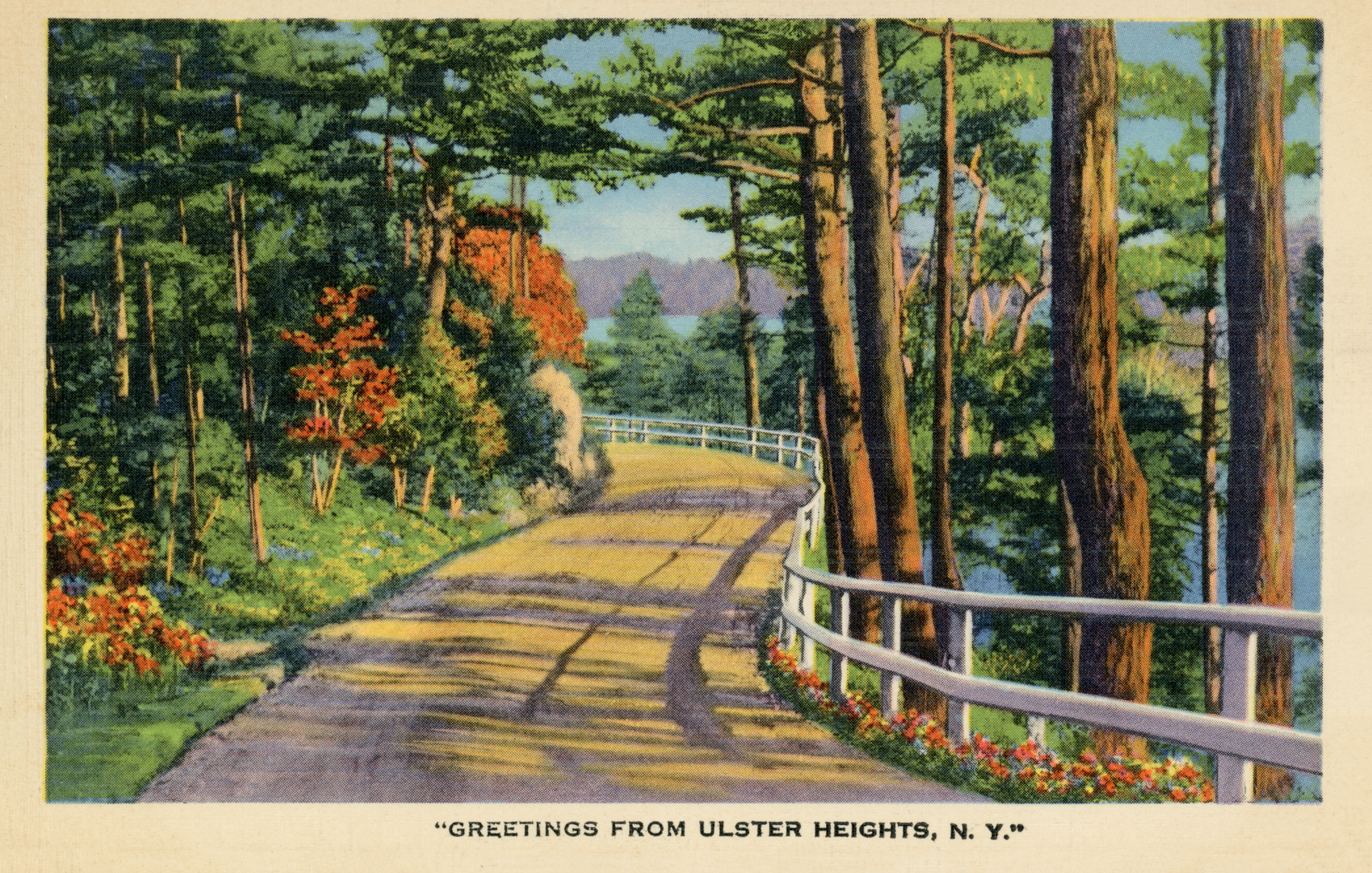 Ulster Heights Vintage Postcard - Road Greetings